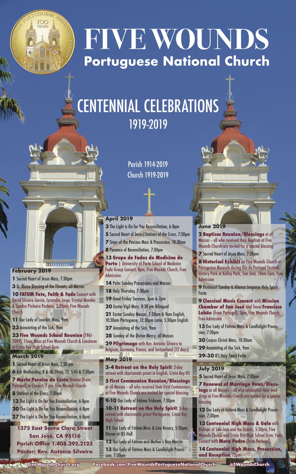 Centennial Events Five Wounds Portuguese National Parish